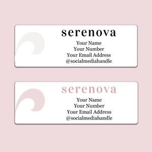 Serenova Vinyl Sticky Labels