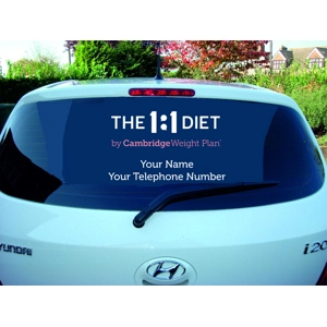 1:1 Diet Rear Car Window Decals