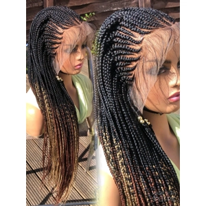 PREORDER*Black Ombre Cornrows Box Braids 28”