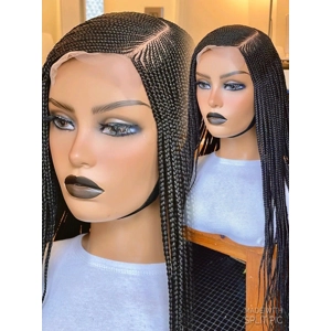 PREORDER*Closure Fulani Cornrows Black Box Braids 28”