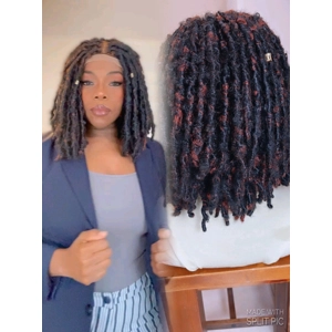 READY TO SHIP*Full Density Black Copper Red Butterfly Locs..