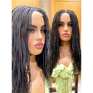 READY TO SHIP* Brown Micro Braids Braided Wig 16”