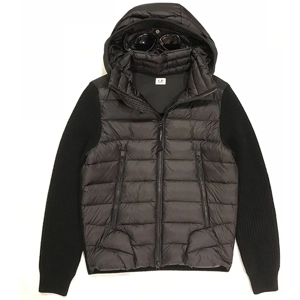 C.P. COMPANY Men's Knitted Down Goggle Jacket