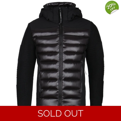 C.P. COMPANY Men's Knitted Down Goggle Jacket