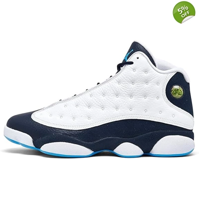 Nike Jordan Mens Air Jordan 13 Retro Obsidian-White/Dark Powder Blue-multi