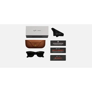 Ray-Ban Stories Wayfarer Smart Glasses Shiny Black Frame Classic Green G-15 Lens