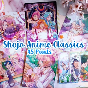 Prints - Shojo Anime Classics- A5 prints