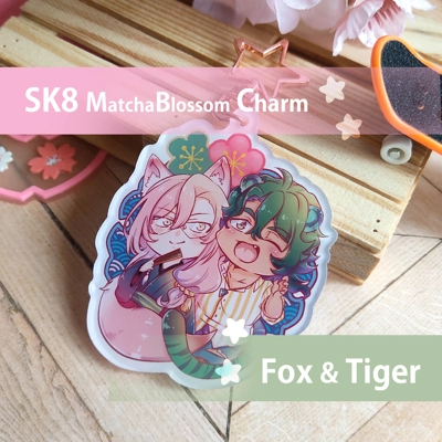 Charms - Sk8 - Fox & Tiger Matchablossom title=