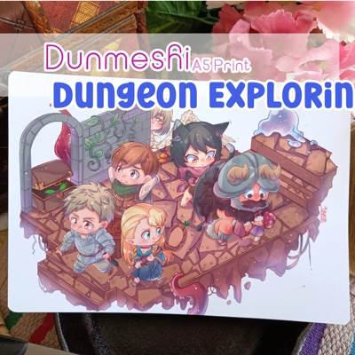 A5 Prints- Dunmeshi - Dungeon Explorin' title=