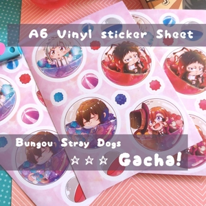 Sticker Sheet - Bungou Stray Dogs Gacha