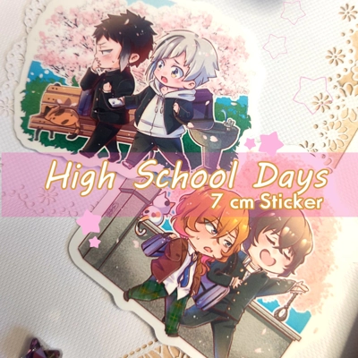 Stickers - Bungo Stray Dogs - Highschool Days Soukoku & Shin Soukoku title=