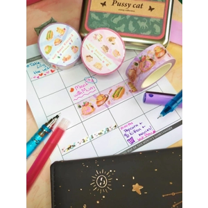 Washi Tape - Half Baked Kitties - Gatróspidos