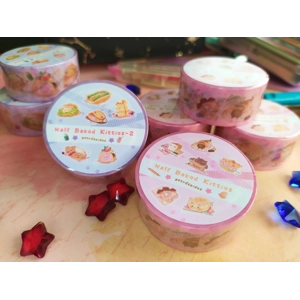 Washi Tape - Half Baked Kitties - Gatróspidos