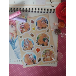 Sticker Sheets - Akatsuki no Yona - Traditional Attire & Kigurumi