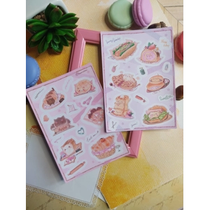 Sticker Sheet - Gatróspidos half baked kitties