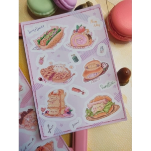 Sticker Sheet - Gatróspidos half baked kitties