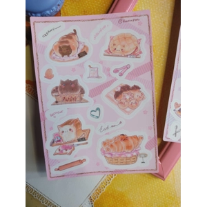 Sticker Sheet - Gatróspidos half baked kitties