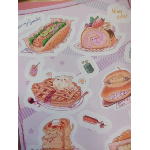 Sticker Sheet - Gatróspidos half baked kitties