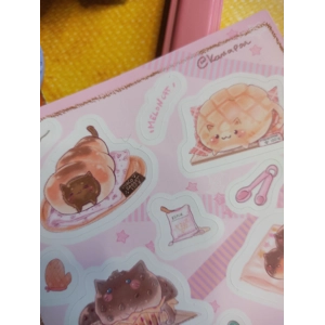 Sticker Sheet - Gatróspidos half baked kitties