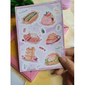 Sticker Sheet - Gatróspidos half baked kitties