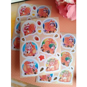 Sticker Sheets - Akatsuki no Yona - Traditional Attire & Kigurumi