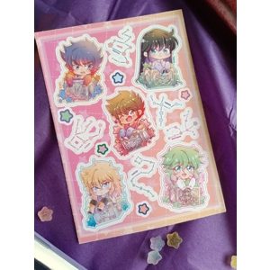 Sticker Sheet - Saint Seiya Bronze Saints