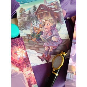 Prints - A5 - Twisted Wonderland - Childhood friends (Jack and Vil), Azul in Mostro Lounge & Night i