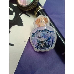 Acrylic Pins- TWISTED WONDERLAND OVERBLOT CHIBIS -