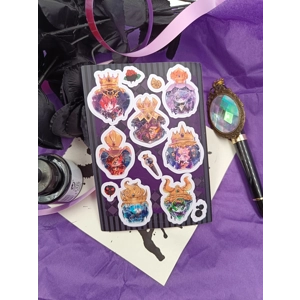 Sticker Sheet- TWISTED WONDERLAND OVERBLOT CHIBIS -