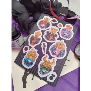 Sticker Sheet- TWISTED WONDERLAND OVERBLOT CHIBIS -