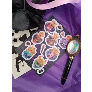 Sticker Sheet- TWISTED WONDERLAND OVERBLOT CHIBIS -