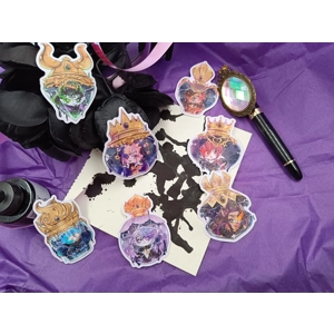 TWISTED WONDERLAND OVERBLOT CHIBIS - stickers