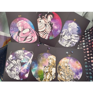 Saint Seiya - Gold Saints A5 Prints vol.1