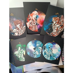 Saint Seiya - Gold Saints A5 Prints vol.2