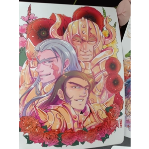 A5 Prints- Saint Seiya - Gold & Flowers vol.1