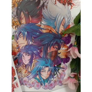 A5 Prints- Saint Seiya - Gold & Flowers vol.1