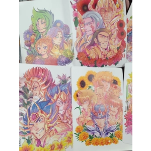 A5 Prints- Saint Seiya - Gold & Flowers vol.1