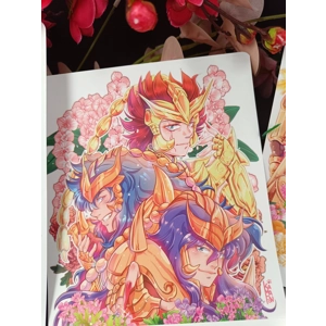 A5 Prints- Saint Seiya - Gold & Flowers vol.2