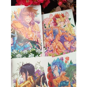A5 Prints- Saint Seiya - Gold & Flowers vol.2