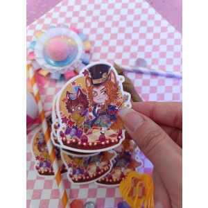 Stickers -Twisted Wonderland -Life is Fun!-Playful Land-  7cm Matte vinyl stickers