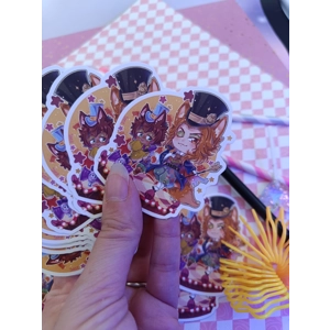 Stickers -Twisted Wonderland -Life is Fun!-Playful Land-  7cm Matte vinyl stickers