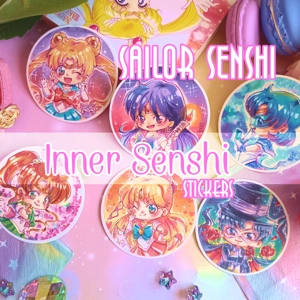 Stickers- Sailor Senshi- Inner Senshi stickers