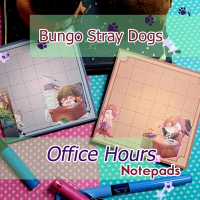 Notepads - Bungo Stray Dogs - Office Hours title=