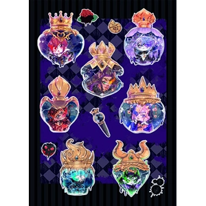 Sticker Sheet- TWISTED WONDERLAND OVERBLOT CHIBIS -