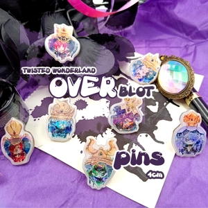 Acrylic Pins- TWISTED WONDERLAND OVERBLOT CHIBIS -