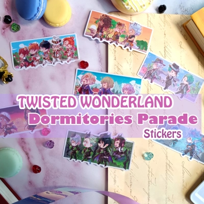 Stickers - Twisted Wonderland - Dormitories Parade title=