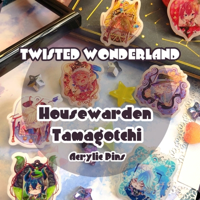 Acrylic Pins- Twisted Wonderland- Housewarden Tamagotch title=