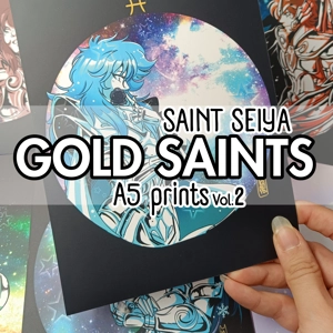 Saint Seiya - Gold Saints A5 Prints vol.2