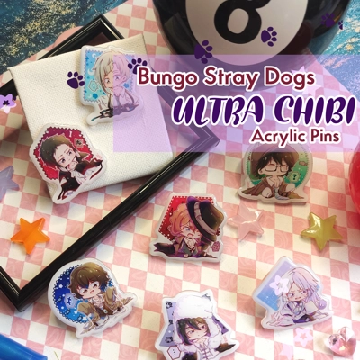 Acrylic Pins - Bungou Stray Dogs Ultra Chibi title=
