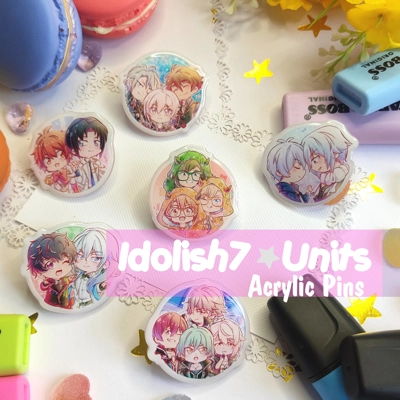 Acrylic Pins-Idolish7- Idol Units title=